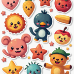 Kids Stickers - Sheet v15
